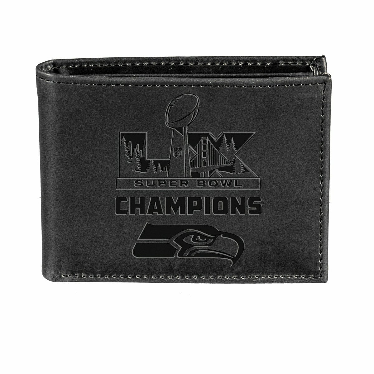 Seattle Seahawks, Super Bowl 60, Wallet, Bi-fold, Black