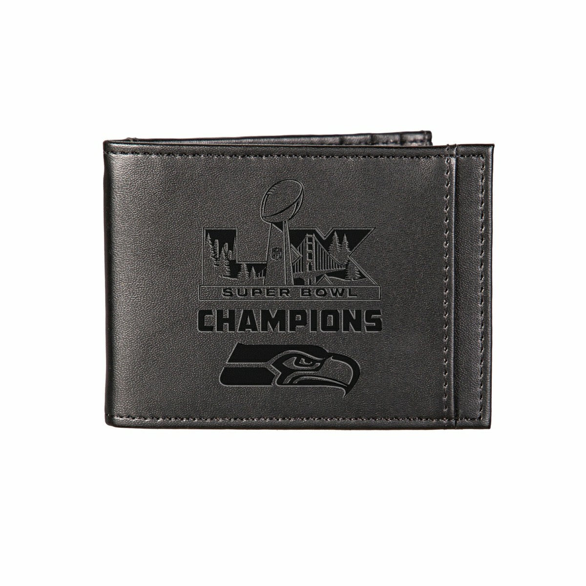 Seattle Seahawks, Super Bowl 60, Front Pocket Wallet, Black