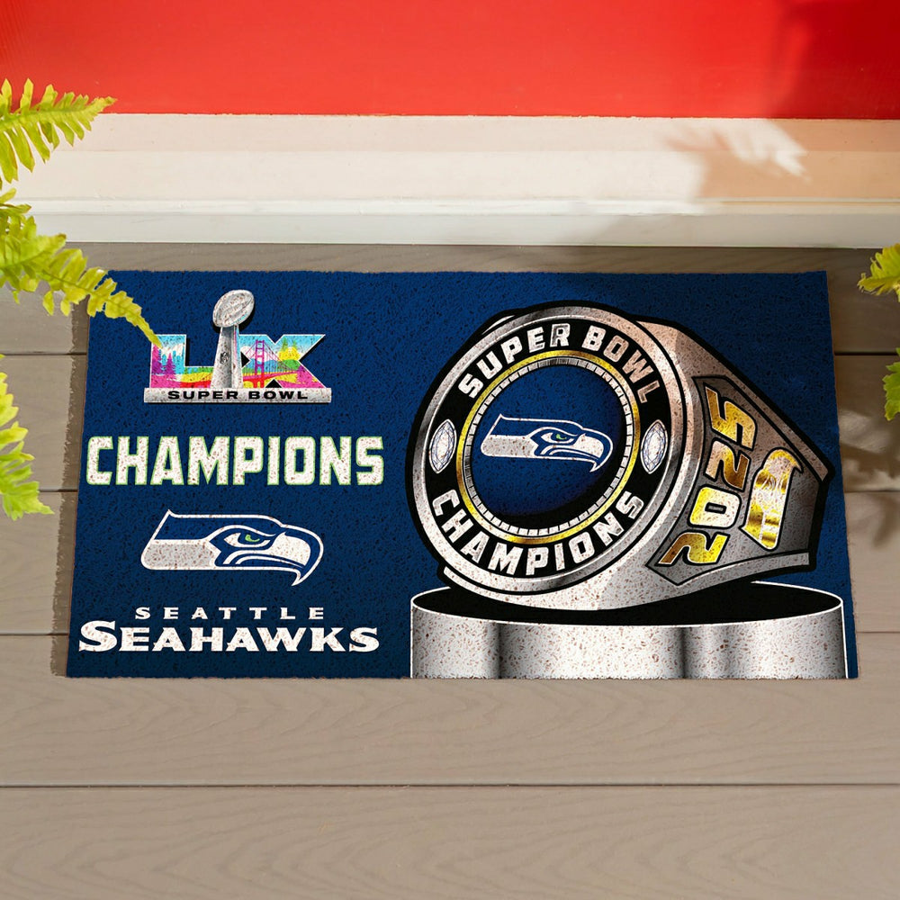 Seattle Seahawks, Super Bowl 60, Ring, Turf Mat, Color