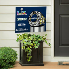 Seattle Seahawks, Super Bowl 60, Ring, Cororplast Yard Sign