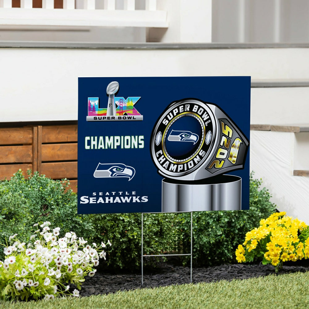 Seattle Seahawks, Super Bowl 60, Ring, Cororplast Yard Sign
