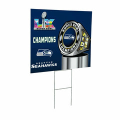 Seattle Seahawks, Super Bowl 60, Ring, Cororplast Yard Sign