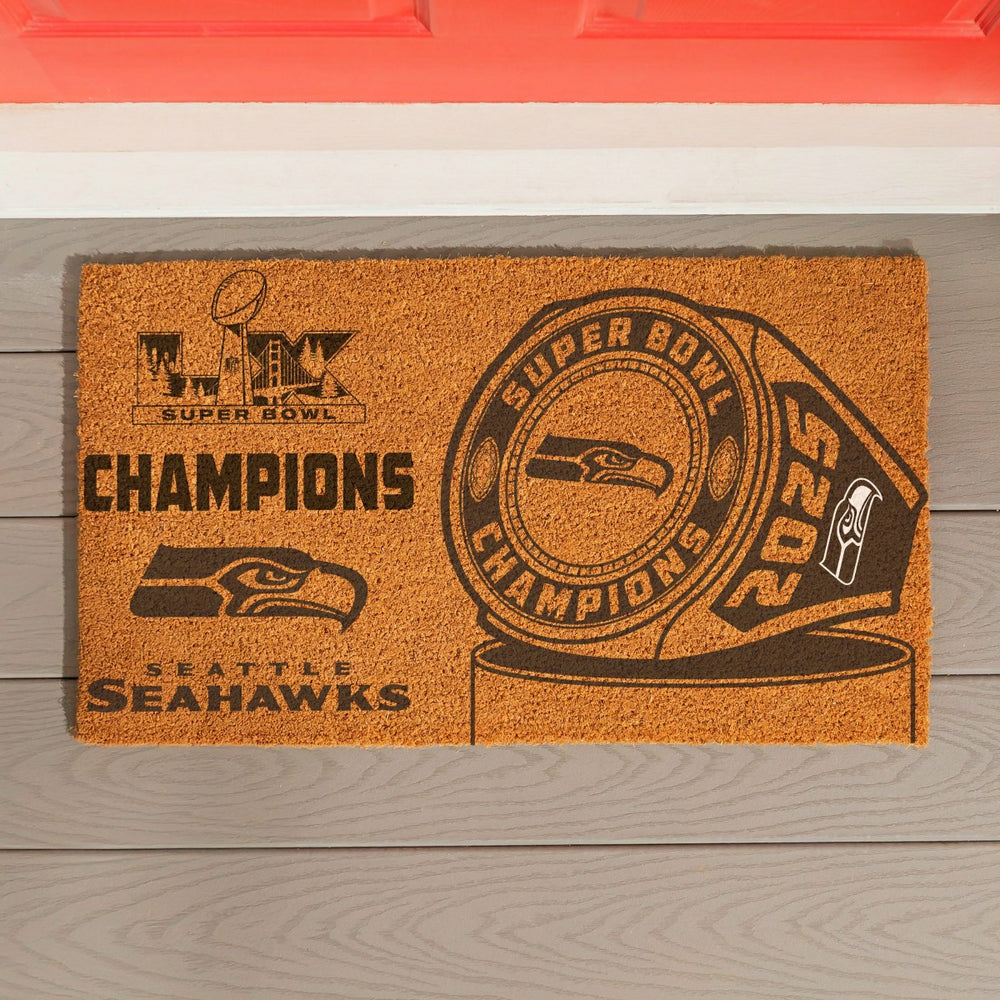 Seattle Seahawks, Super Bowl 60, Ring, Coir Mat, One Color
