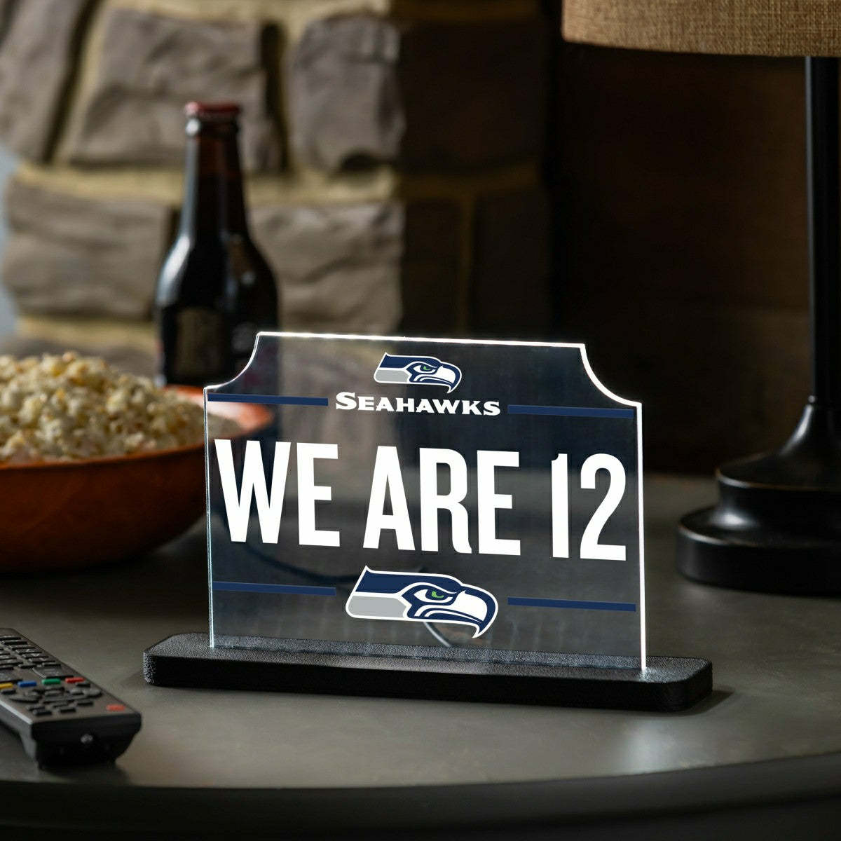 Seattle Seahawks NFL Football Rectangle Desklite LED Decor