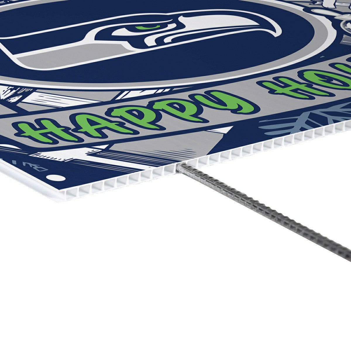 Seattle Seahawks Yard Sign, Holiday