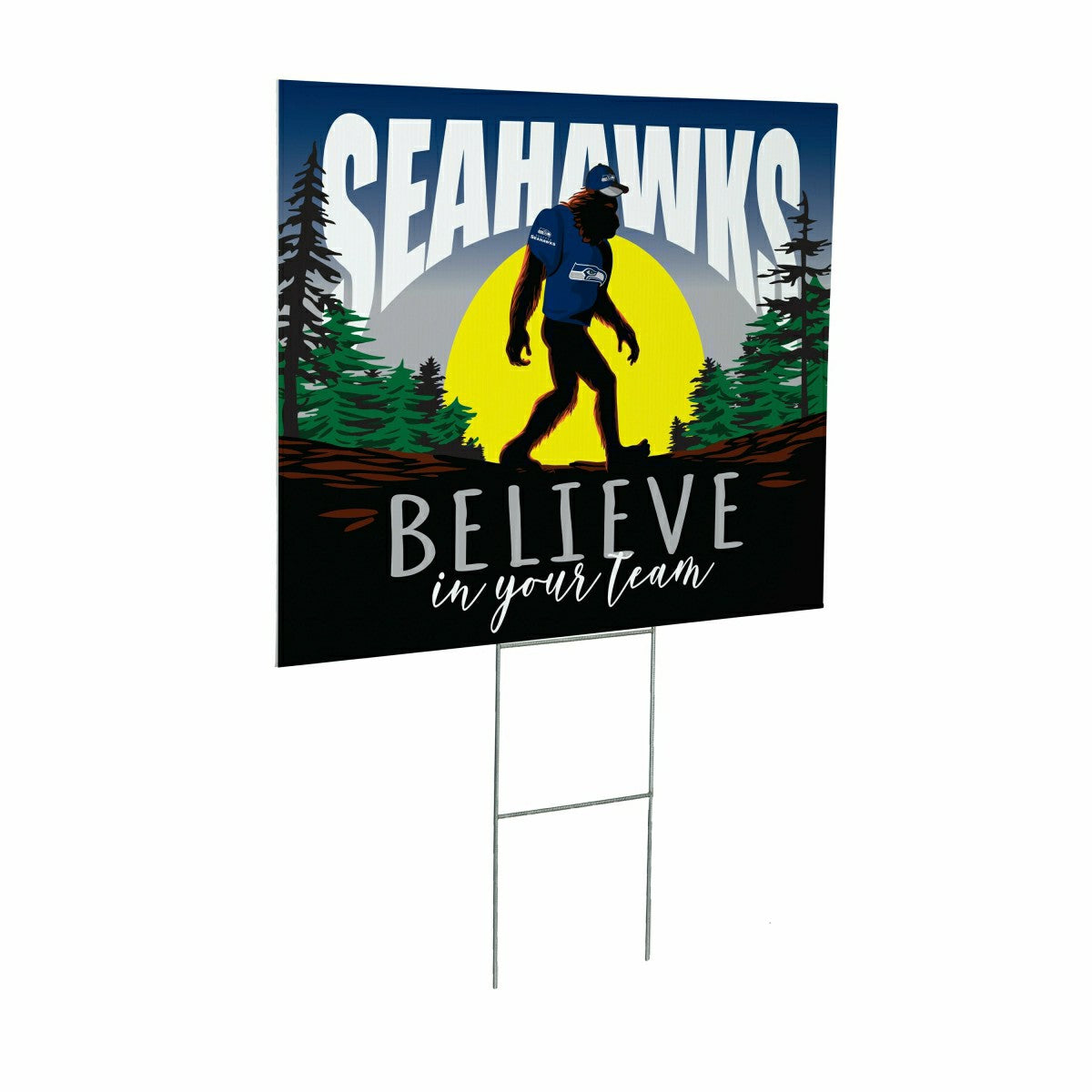 Seattle Seahawks Yard Sign, Bigfoot