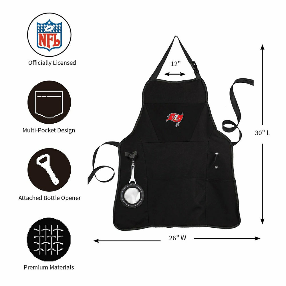 Grill Apron, Black, Tampa Bay Buccaneers