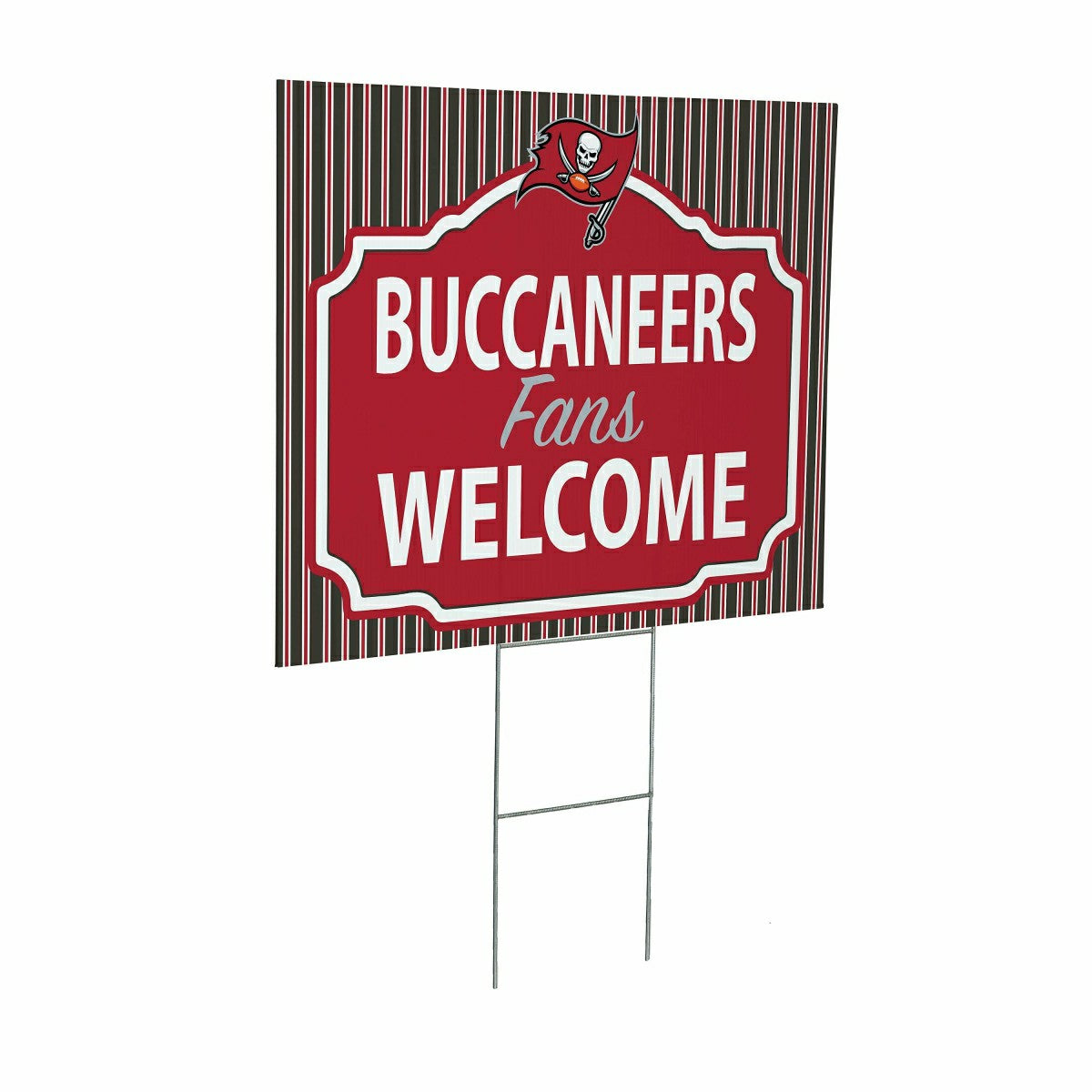 Tampa Bay Buccaneers Coroplast Yard Sign, "Fans Welcome"