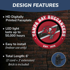 Tampa Bay Buccaneers, Metal Lite, Round