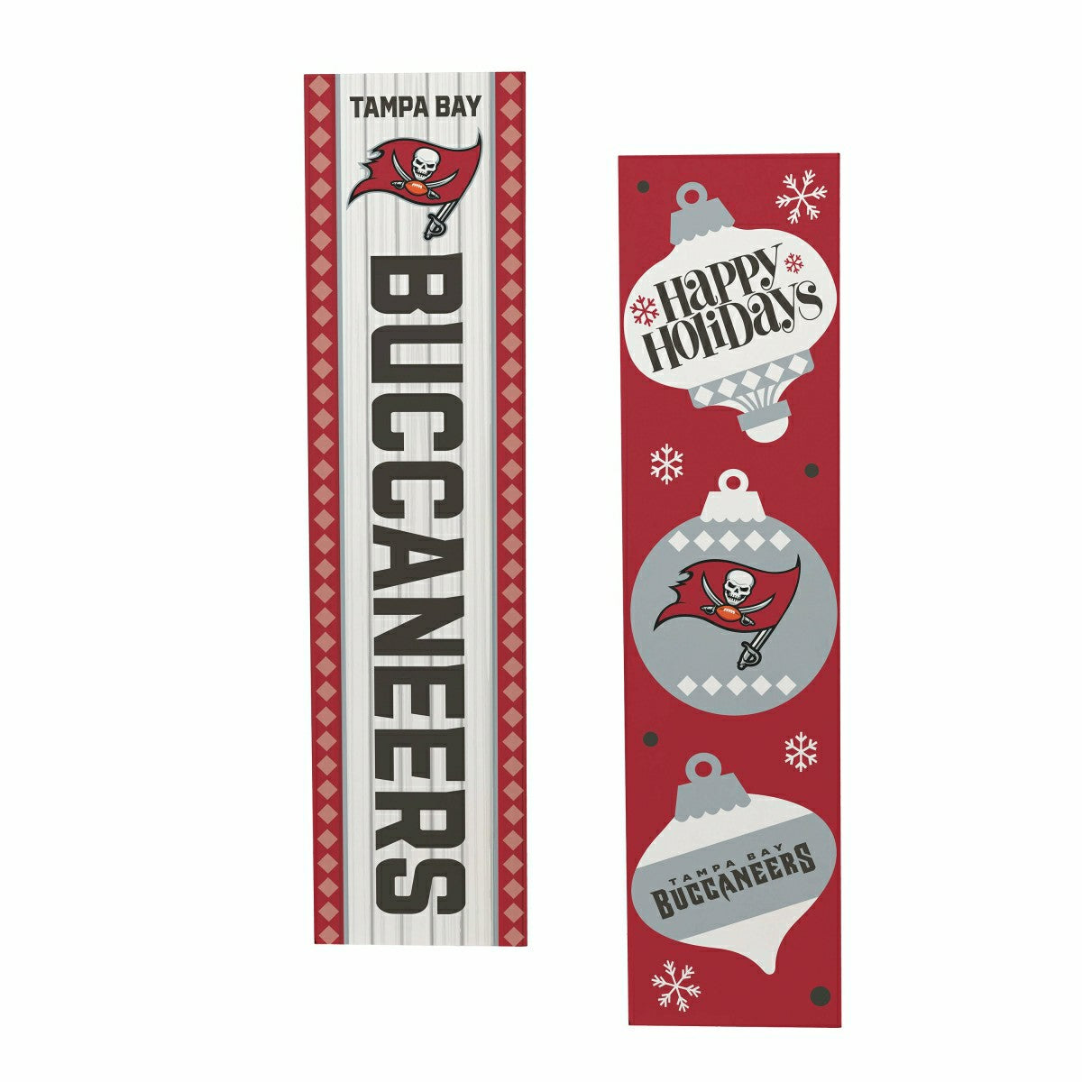 47" Double Sided Leaner, Tampa Bay Buccaneers, Christmas