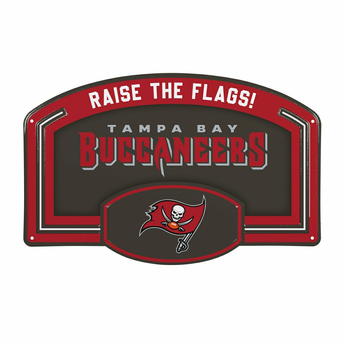 Tampa Bay Buccaneers USA Embossed Steel Wall Sign, 11" x 17"