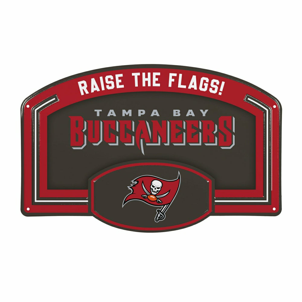 Tampa Bay Buccaneers USA Embossed Steel Wall Sign, 11" x 17"