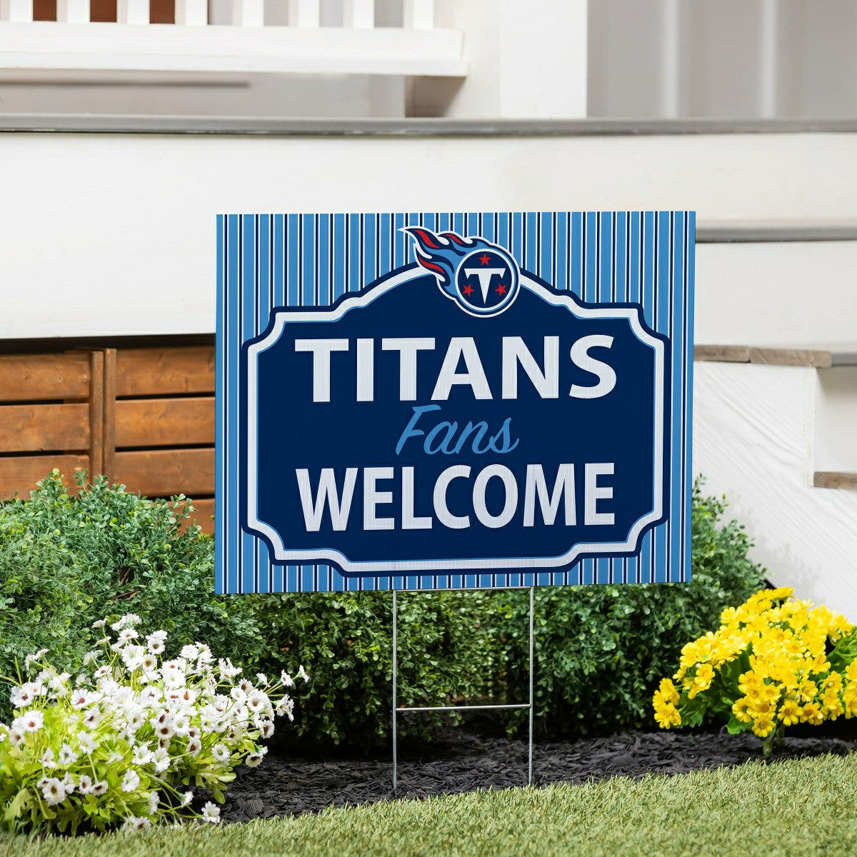 Tennessee Titans Coroplast Yard Sign, "Fans Welcome"