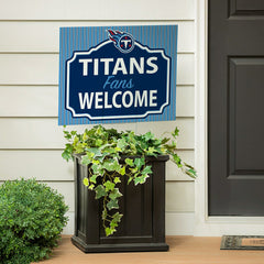 Tennessee Titans Coroplast Yard Sign, "Fans Welcome"