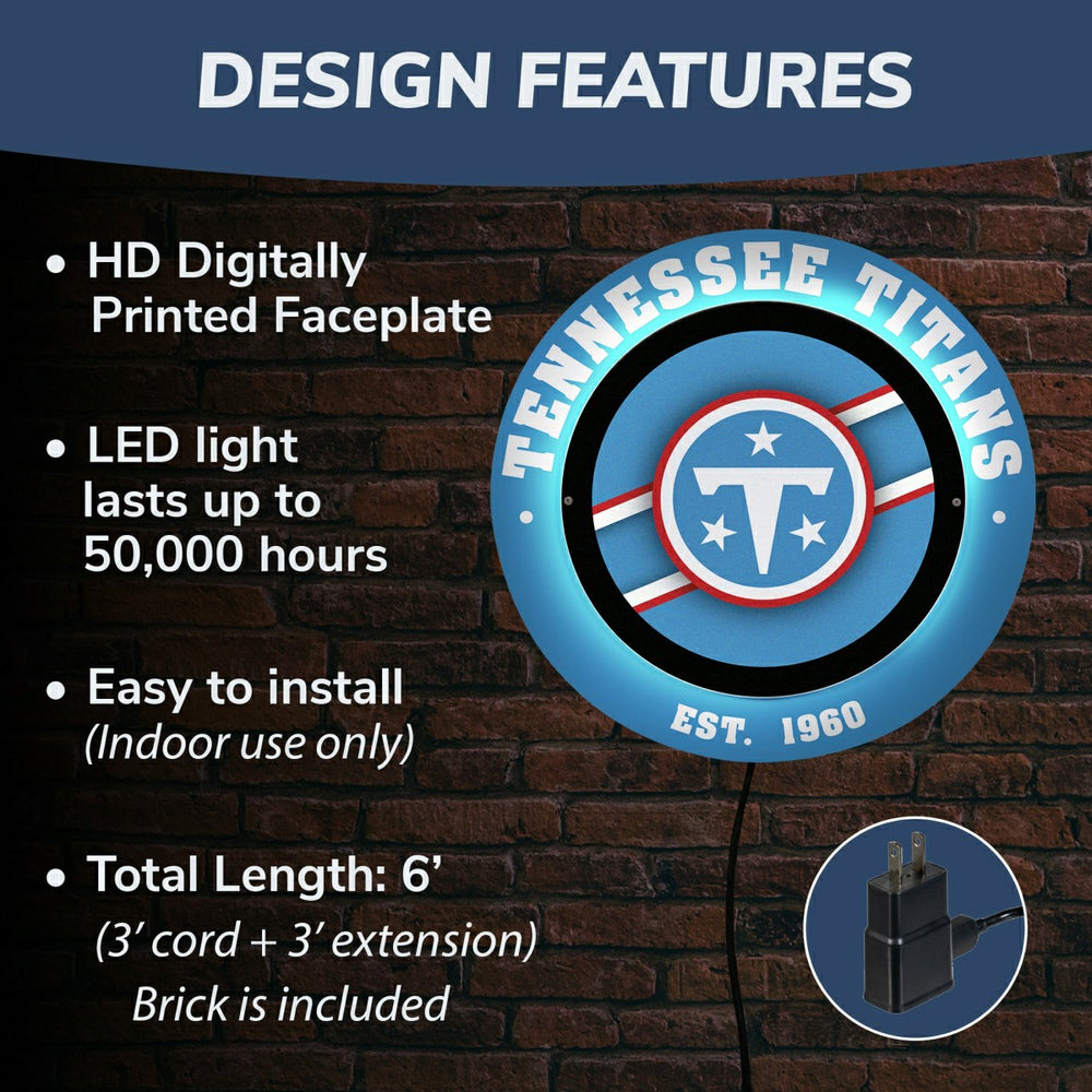 Tennessee Titans, Metal Lite, Round