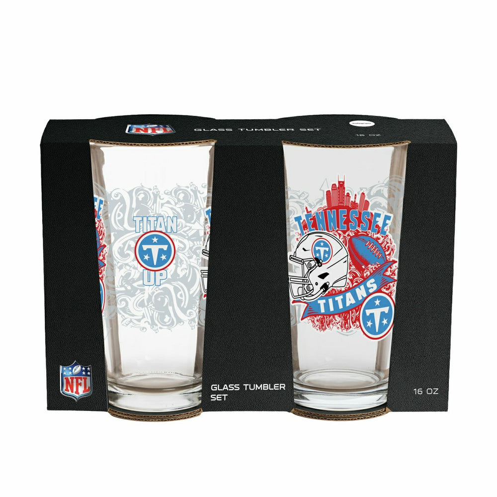 Tennessee Titans 16oz Glass pint, Set of 2