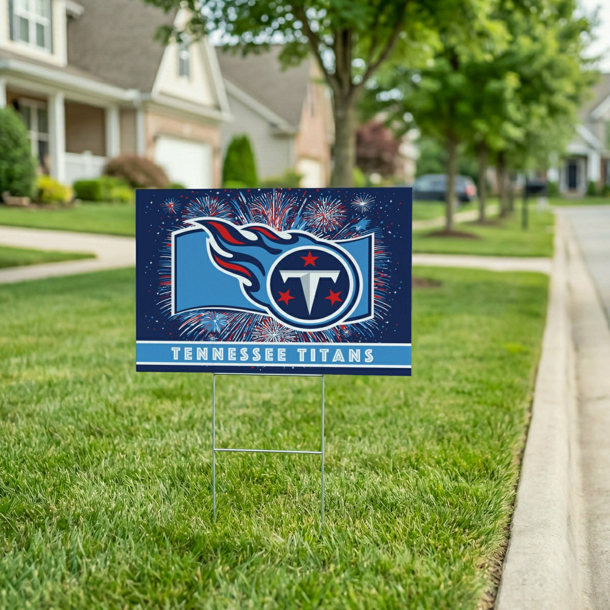 Tennessee Titans Yard Sign, Patriotic