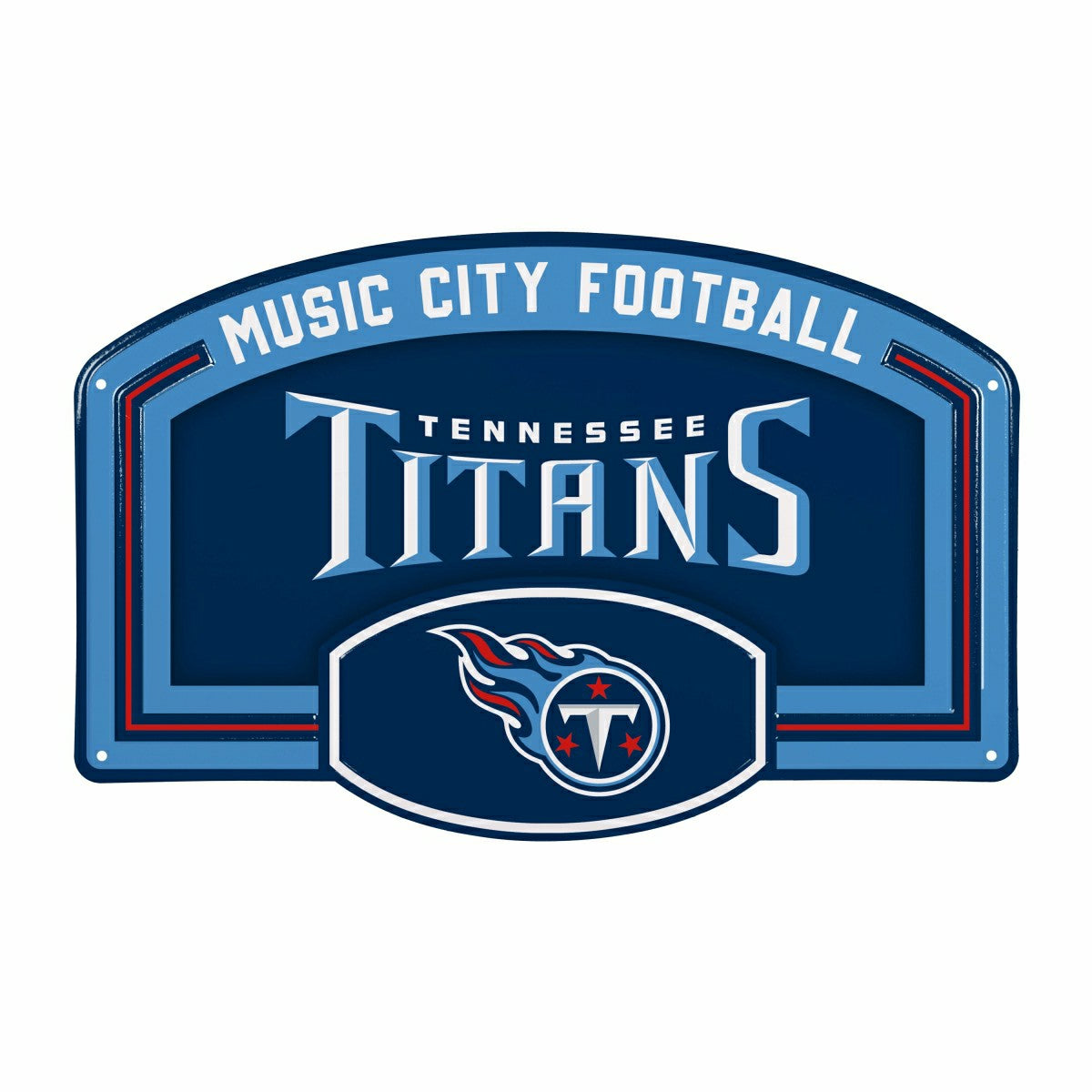 Tennessee Titans USA Embossed Steel Wall Sign, 11" x 17"