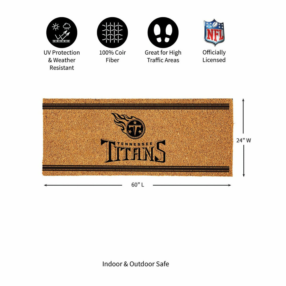 Tennessee Titans Extra Large One Color Coir Mat, 60"x24"