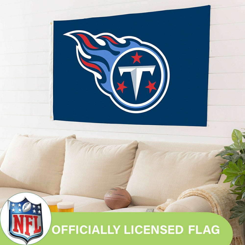 Tennessee Titans Single Sided Flag w/ 2 Grommets, 3'x5'