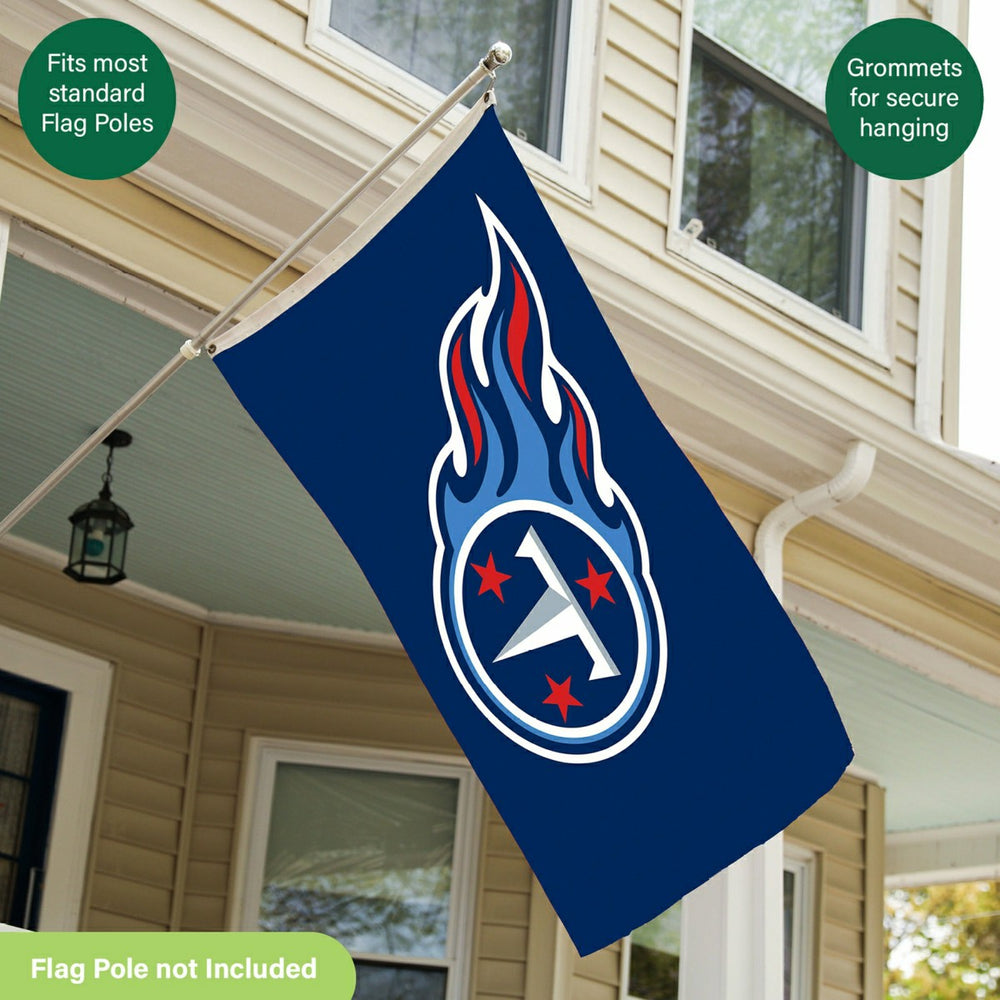 Tennessee Titans Single Sided Flag w/ 2 Grommets, 3'x5'