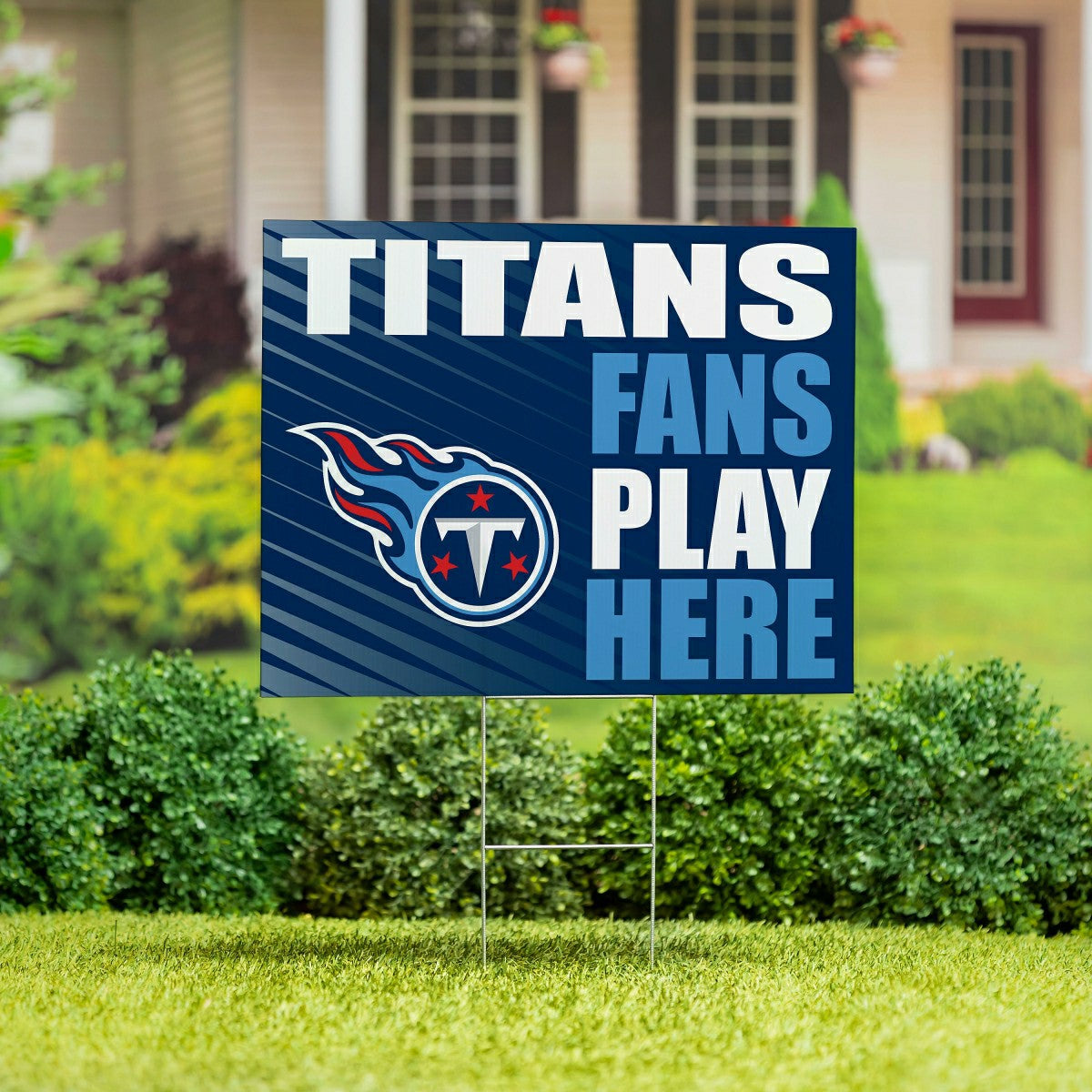 Tennessee Titans Coroplast Yard Sign "Fans Play Here"