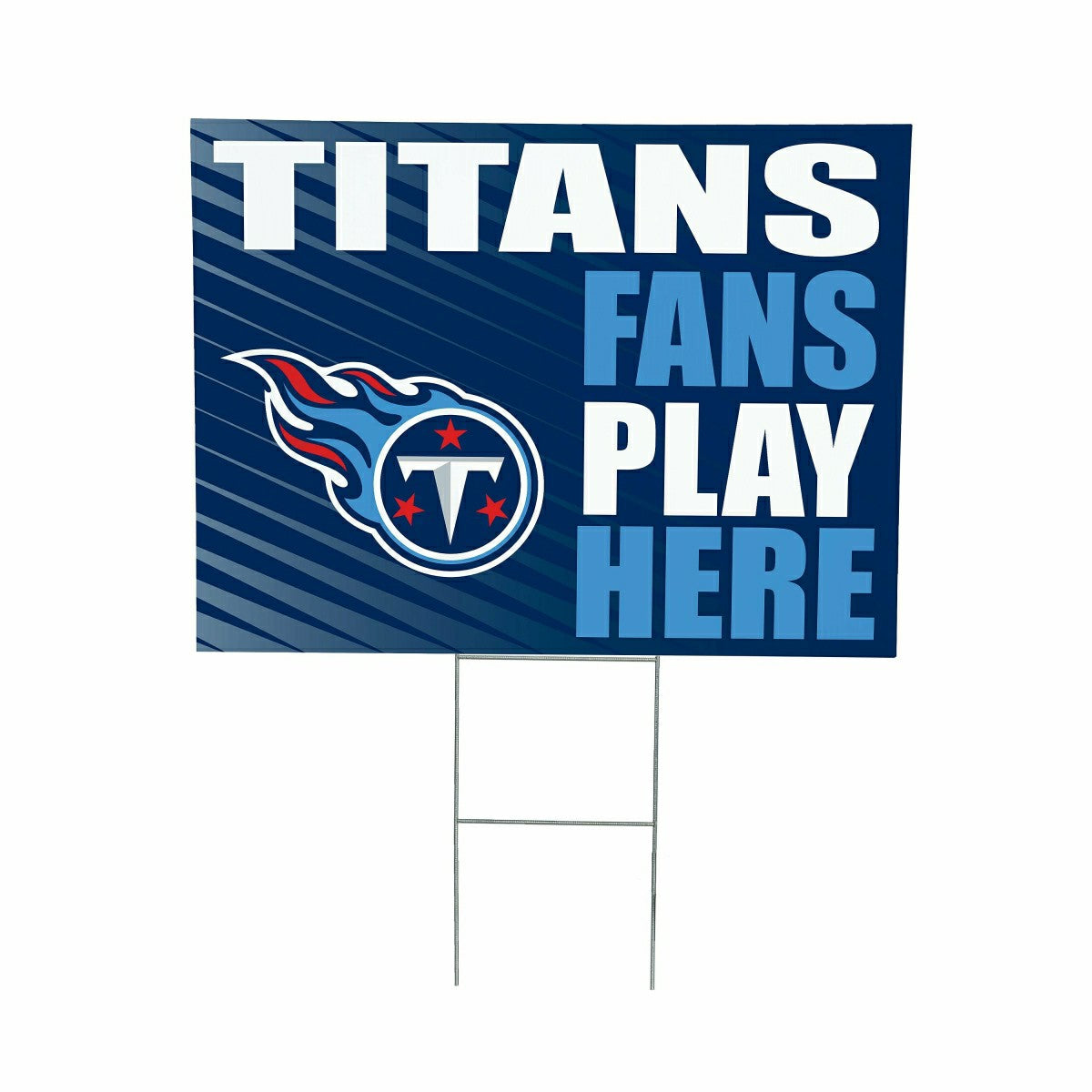 Tennessee Titans Coroplast Yard Sign "Fans Play Here"