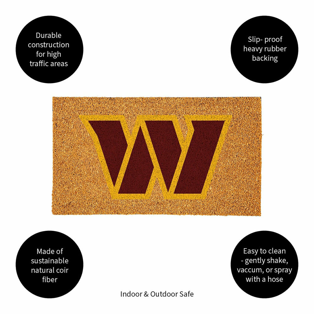Coir Mat, 16"x28", Washington Commanders