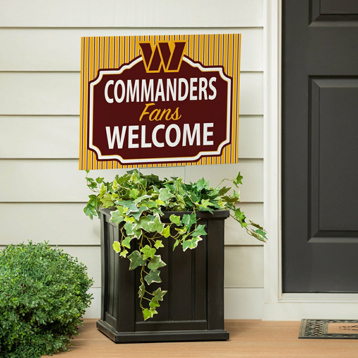 Washington Commanders Coroplast Yard Sign, "Fans Welcome"
