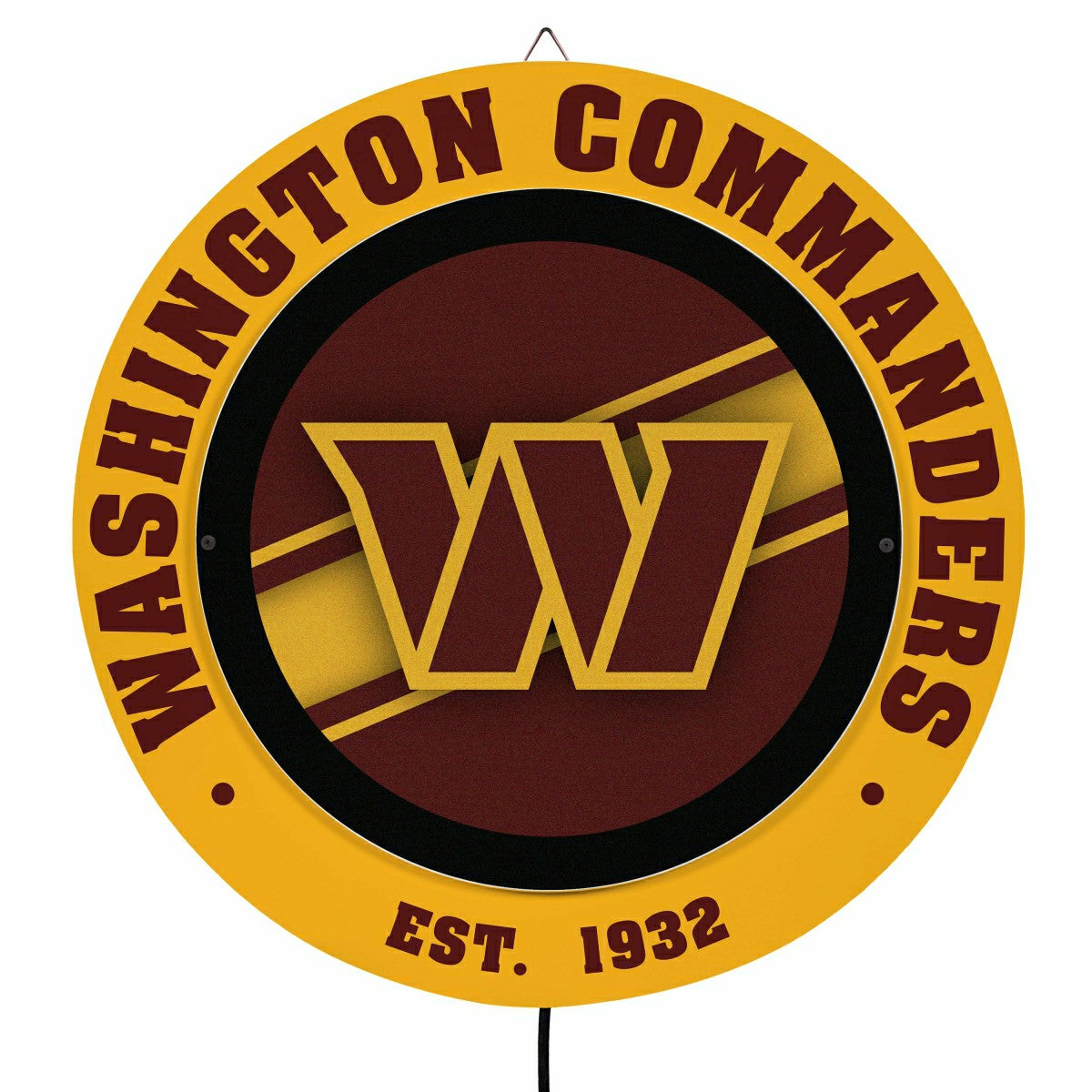 Washington Commanders, Metal Lite, Round