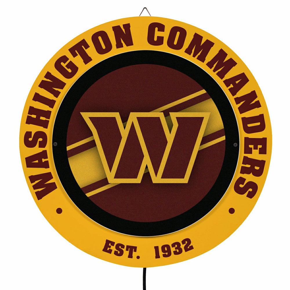 Washington Commanders, Metal Lite, Round