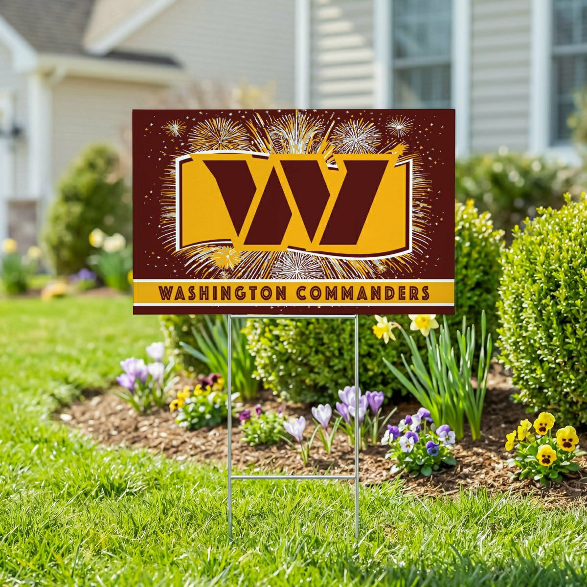 Washington Commanders Yard Sign, Patriotic