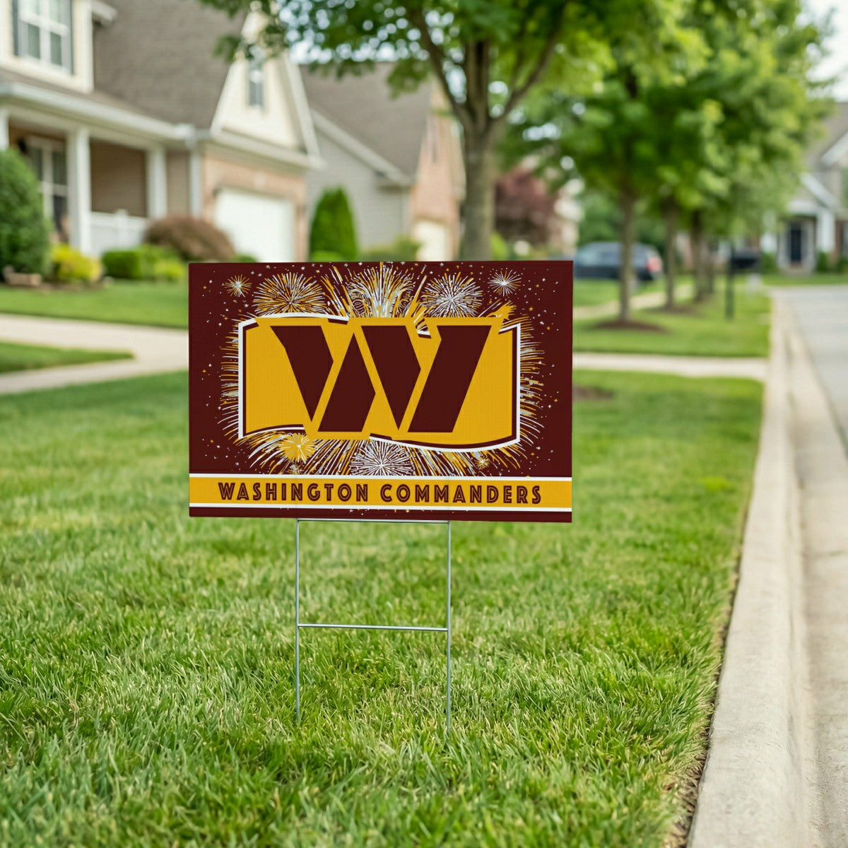 Washington Commanders Yard Sign, Patriotic