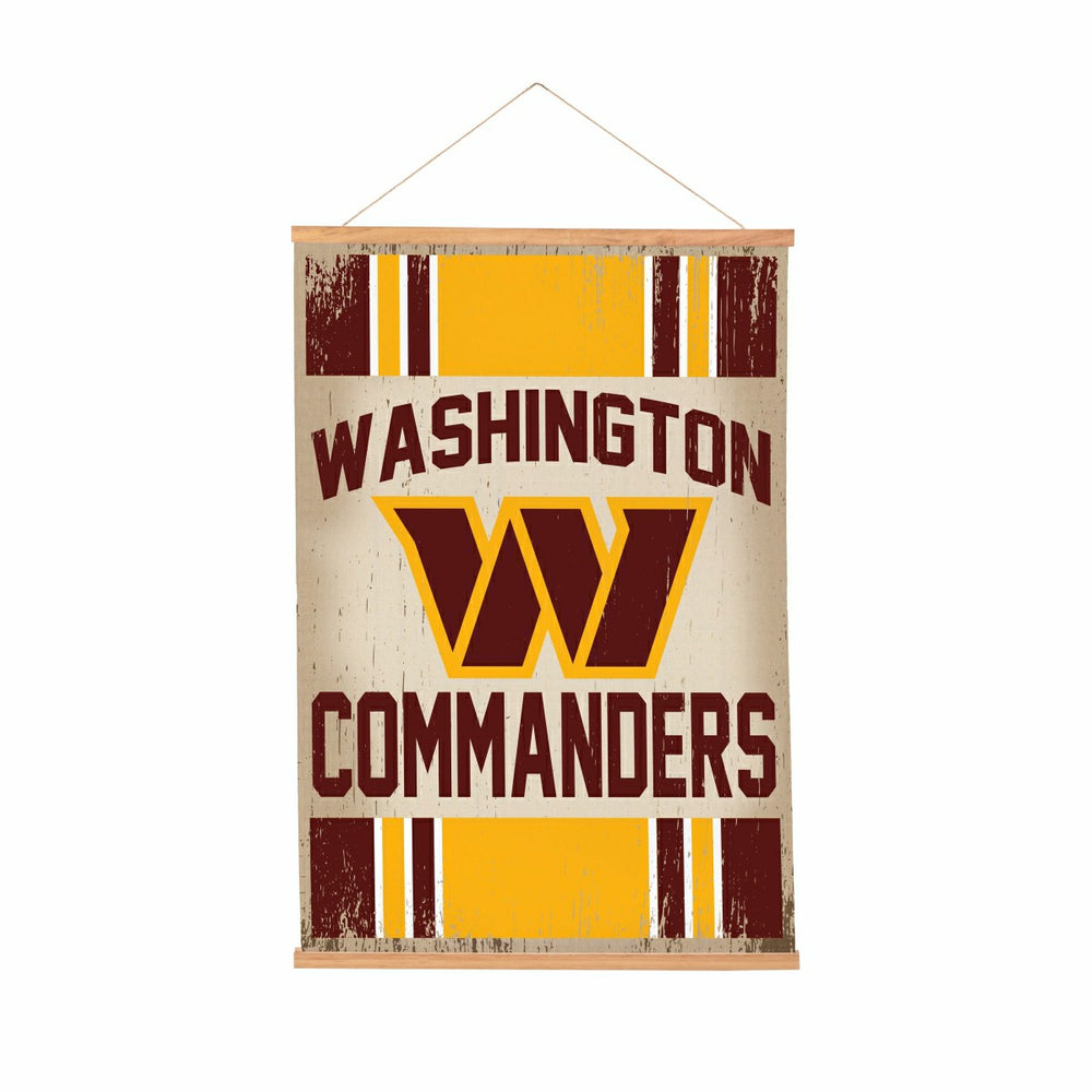 Washington Commanders, Canvas Wall Tapestry, Medium, 36x24