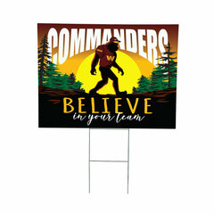 Washington Commanders Yard Sign, Bigfoot