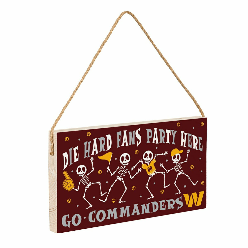 Washington Commanders Halloween Wood Wall Sign, 6x11