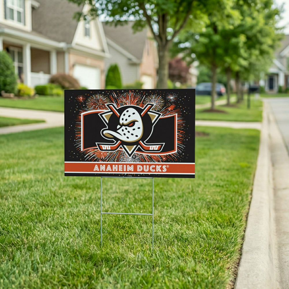 Anaheim Ducks Yard Sign, Patriotic