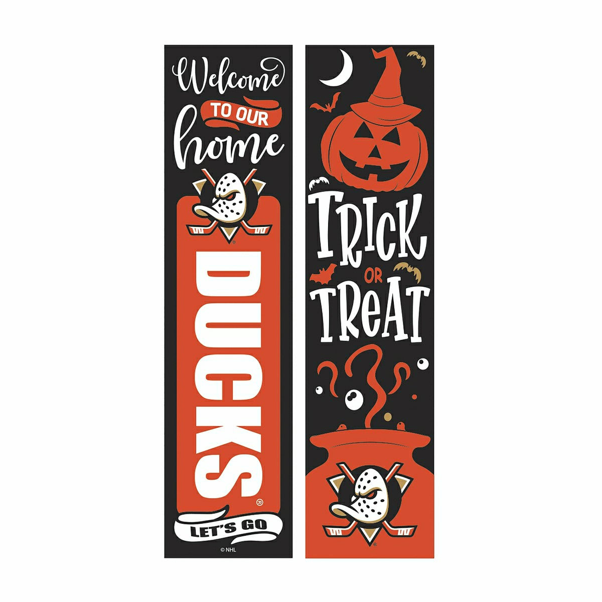 Anaheim Ducks Halloween Double Sided Large Leaner, 46"