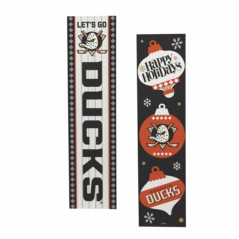 Anaheim Ducks Christmas Double Sided Large Leaner, 47"