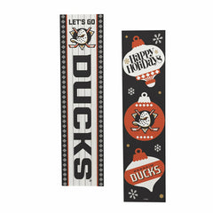 Anaheim Ducks Christmas Double Sided Large Leaner, 47"