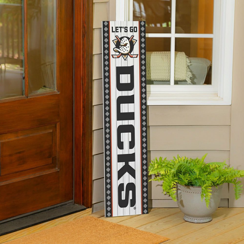 Anaheim Ducks Christmas Double Sided Large Leaner, 47"