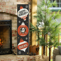 Anaheim Ducks Christmas Double Sided Large Leaner, 47"