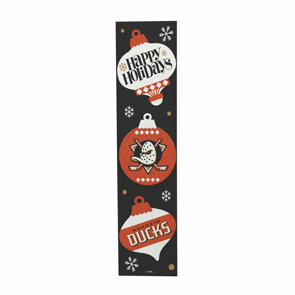 Anaheim Ducks Christmas Double Sided Large Leaner, 47"