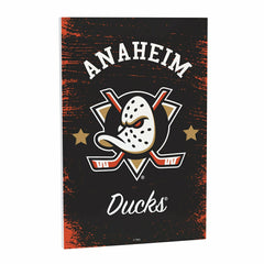 Anaheim Ducks Wood Wall Sign, 16x24