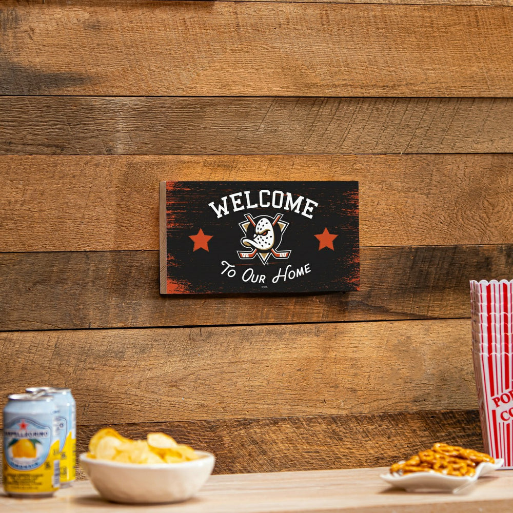 Anaheim Ducks Wood Wall Sign, 6x11