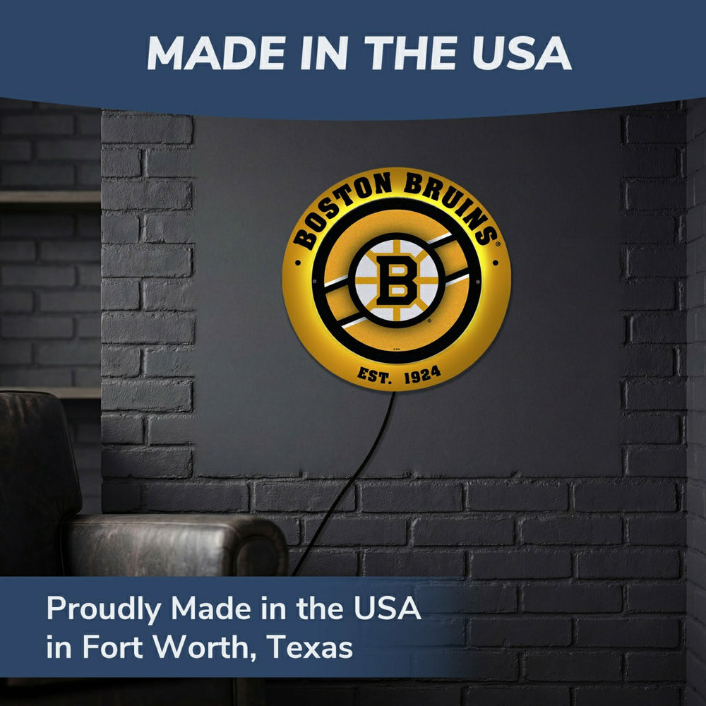 Boston Bruins, Metal Lite, Round