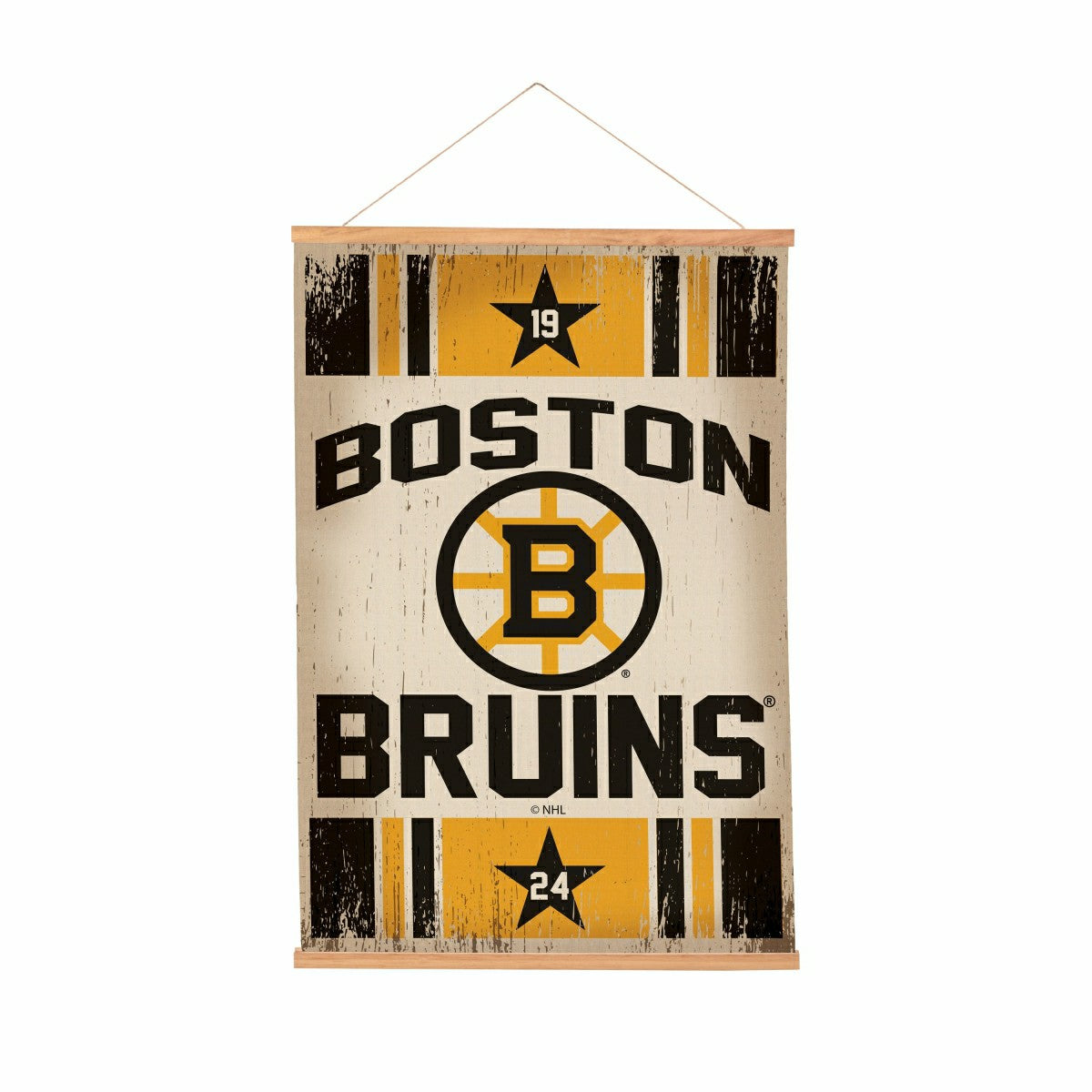 Boston Bruins, Canvas Wall Tapestry, Medium, 36x24