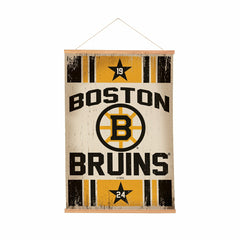 Boston Bruins, Canvas Wall Tapestry, Medium, 36x24