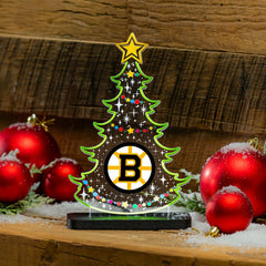Boston Bruins Hockey Holiday Tree Desklite LED Decor