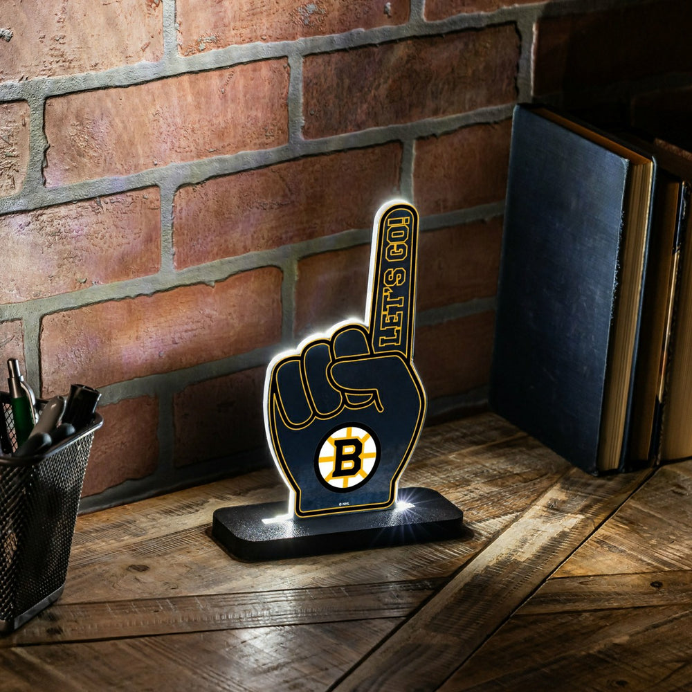Boston Bruins Hockey Foam Finger Desklite LED Decor